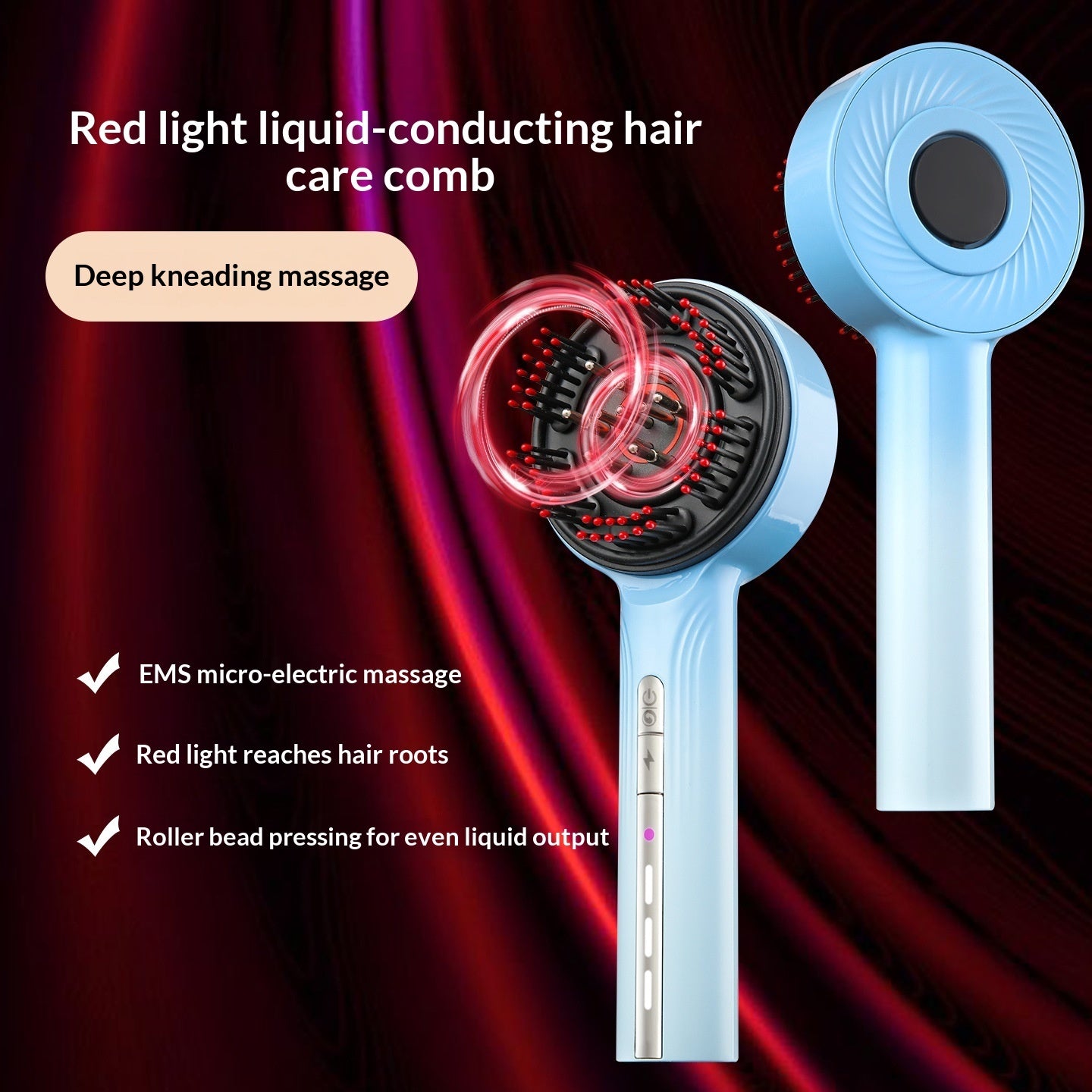 Advanced Red Light Scalp Massager Comb for Hair Growth